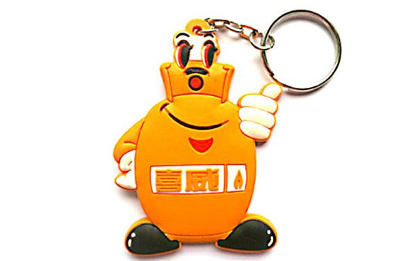 Personalized PVC Rubber Keychain Cartoon Character Design Die Casting Process