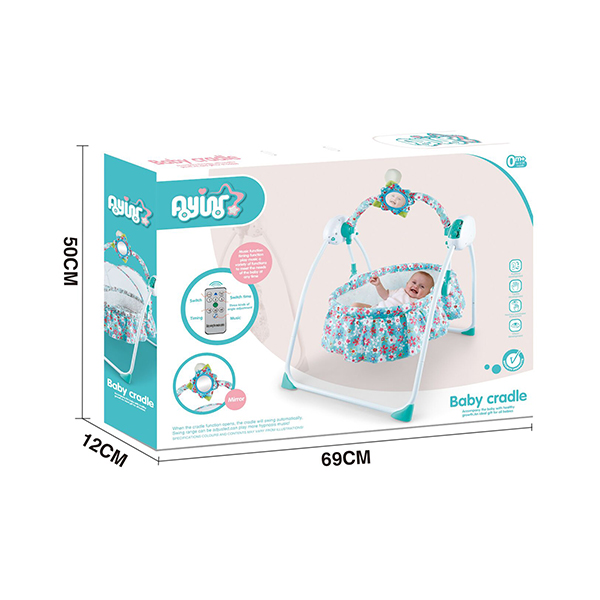 W / Music 3 Speed Swing Children's Play Toys / Remote Control Baby Cradle Bed