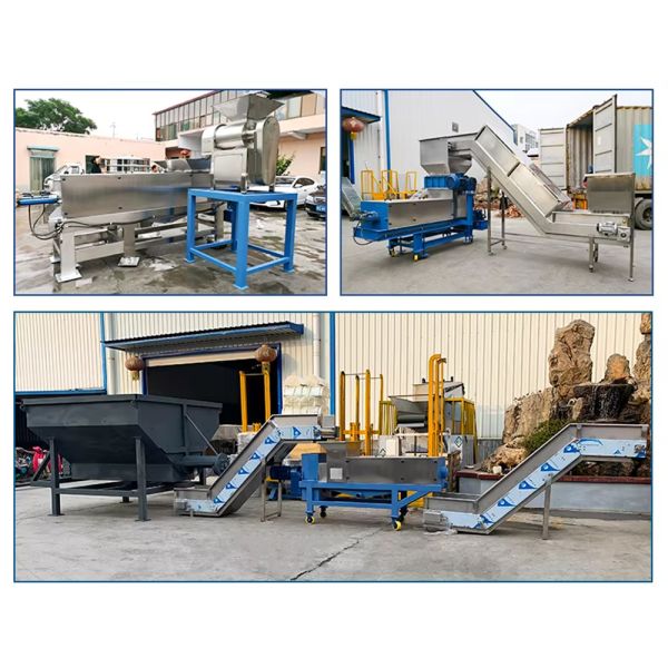 Custom Stainless Steel Food Waste Sugarcane Pulp Hydraulic Dehydrator / Fruit & Vegetable Juicer Screw Press Dehydrator Commercial Juicer