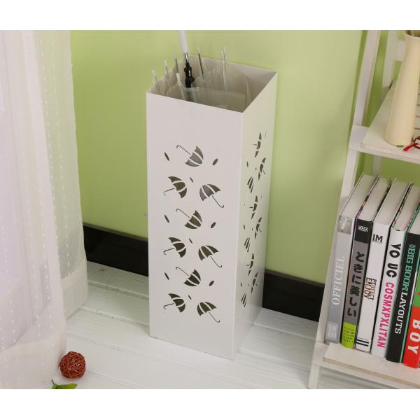 Custom Color Metal Umbrella Stand Holder Iron Square Umbrella Basket Powder Coated