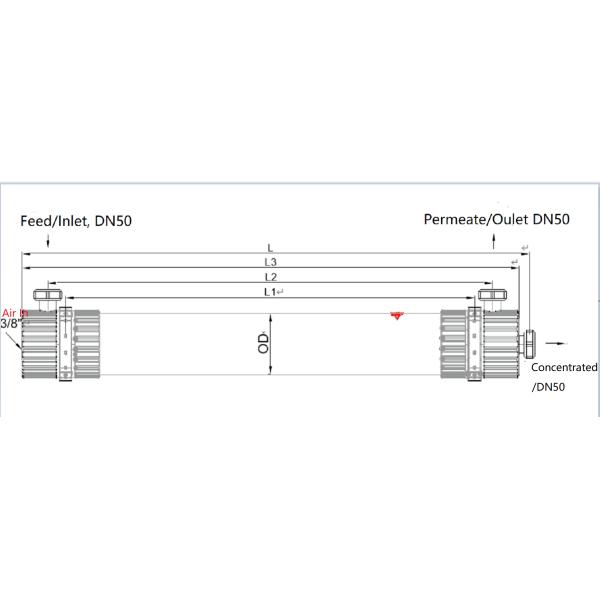 8000 мембрана обработки сточных вод модулей 160mm мембраны Dal CPP UF для нечистот кораблей