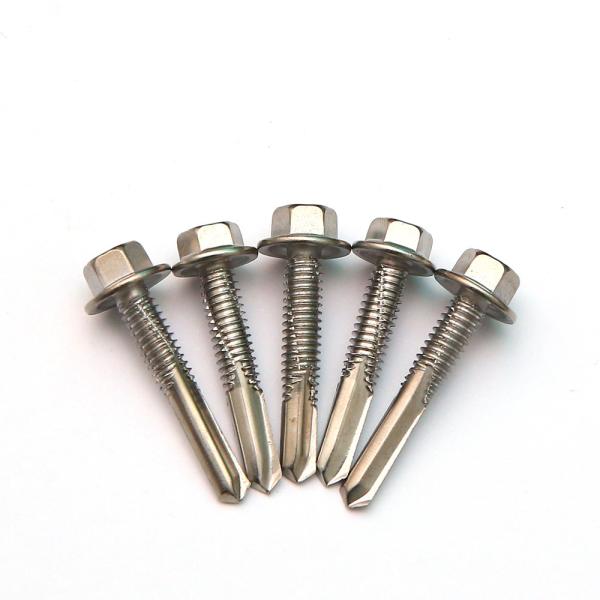 SUS SS 550 YUS-550 Hex Flange Head Self Drilling Screw For Steel Beam Neoprene Washer Screws