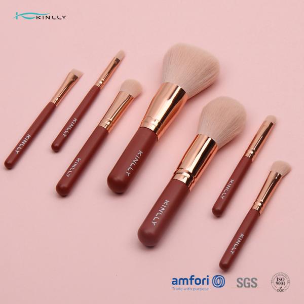 OEM 7PCS Red Makeup Brush Gift Set For Eye Shadow