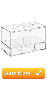 Cosmetic Storage Box Makeup Storage Container Organiser, Skincare Makeup Organizer, Brush Holder, Vanity Shelf