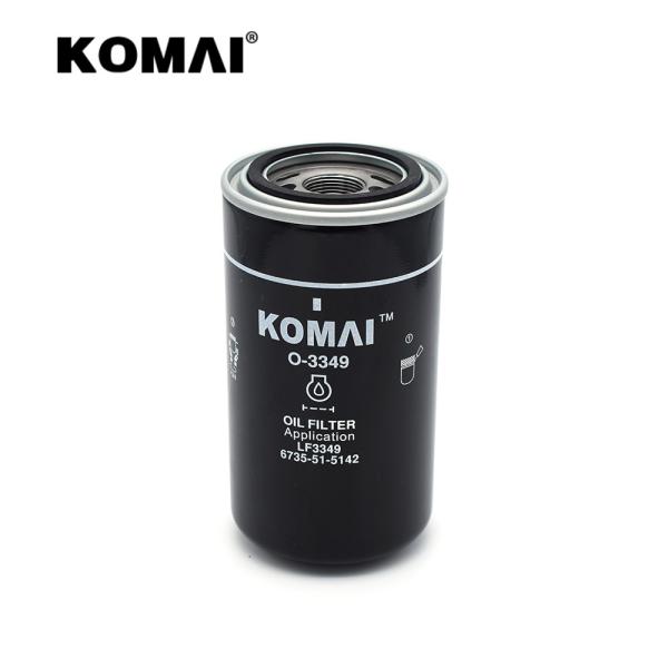 6736-51-5142 11E1-70120 LF3349 Komatsu 6D102 Cummins Engine Lube Oil Filter
