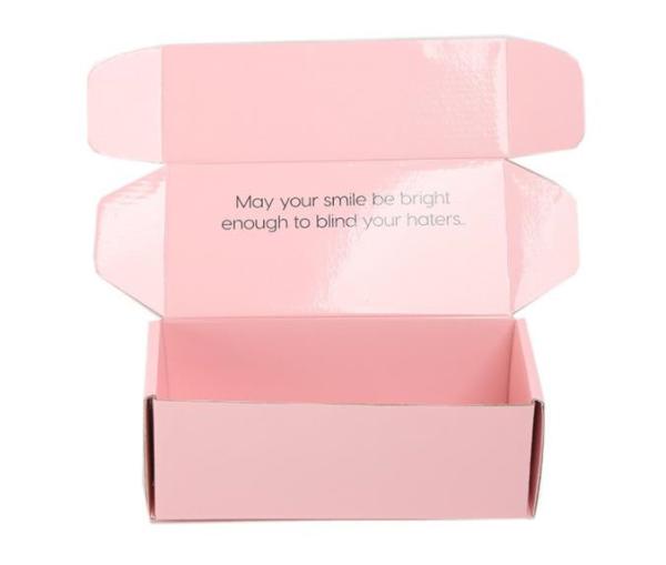 10mm CDR Pink Corrugated Mailer Boxes , Youfu Packaging Gift Boxes Kraft