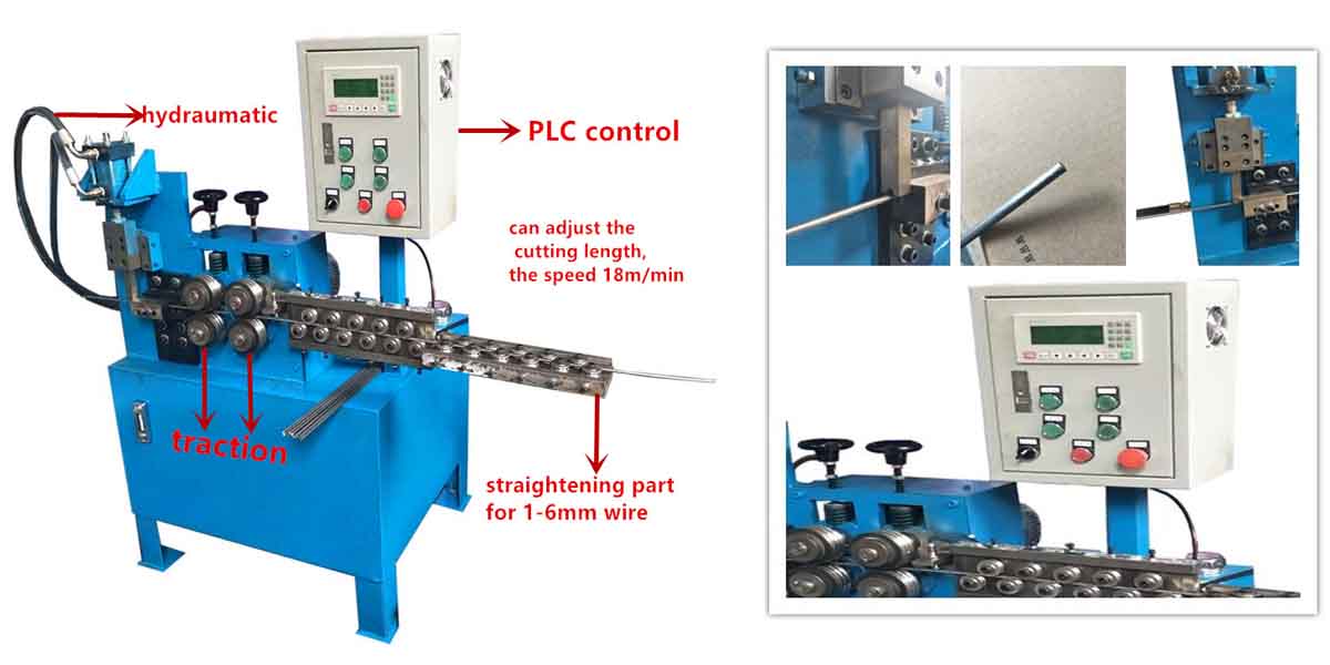 раскручиватель провода Cnc стального прута 6mm дисплея 18m/Min LCD