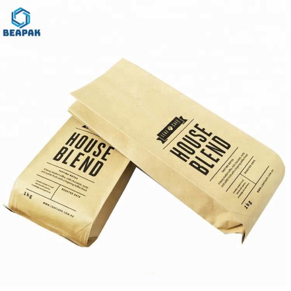 Papier d'emballage imprimé sacs de café de valve de manière de 180 microns un