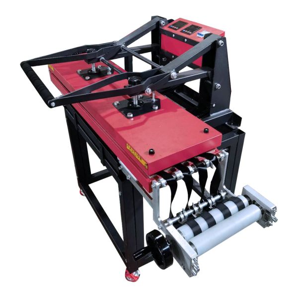 Small Roll to Roll Sublimation Heat Press Machine 25x100cm for Polyester Lanyard Ribbon Webbing Lace Transfer Printing