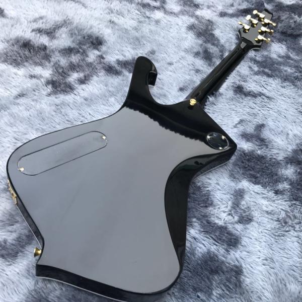 Grand Custom Gold Crack Mirror Paul PS10LTD Guitar Ice Man White Binding Electric Guitar