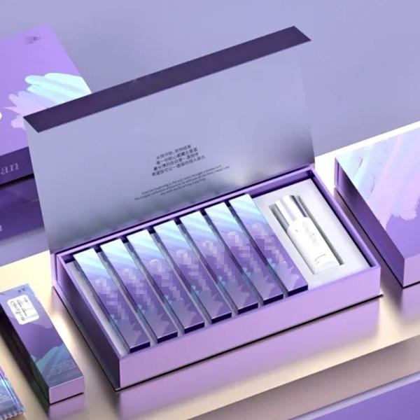 Boxes For Cosmetic Products Oral Liquid Health Care Product Box Laser Gift Box Flip Cover Packaging Box