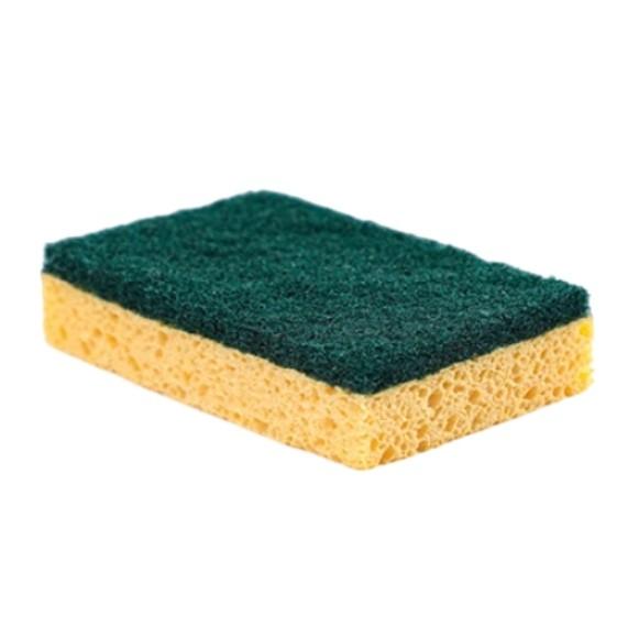 Double Layer Cellulose Sponge Cloth Ultra Absorbent Quick Drying Kitchen Clean Cloth For Dishwashing And Pot Scrubbing