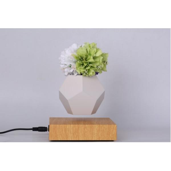 360 rotating magnetic floating levitation green air bonsai plant flowerpot