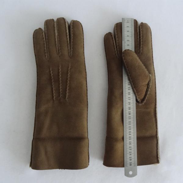 Women Warm Winter Handmade Shearling Fur Sheepskin Gloves