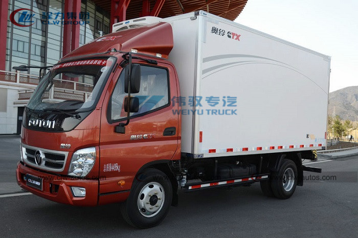 Foton 4×2 6T 8T Refrigerated тележки перехода для замороженного мяса