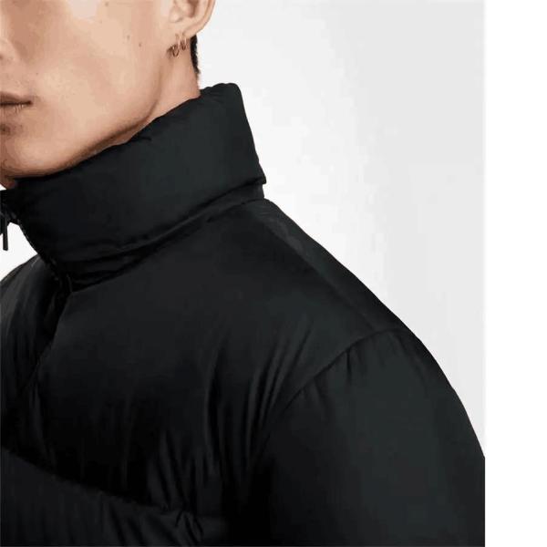                  Factory Warm Puffer Jacket Embroidery Oversized Coat Man Stand Collar Winter Blank Down Jacket Bubble Jacket for Men             