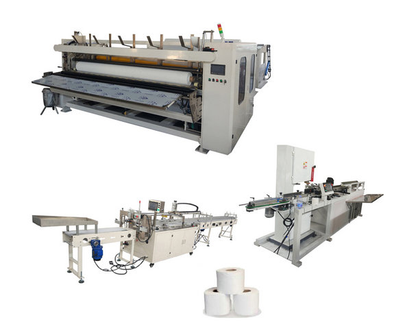 Unreeling тип перематывать стены производственной линии туалетной бумаги Dia 3inches