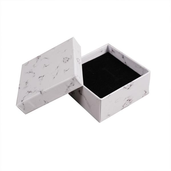 Marbled Small Jewelry Gift Box For Earrings Ring Necklace Bracelet