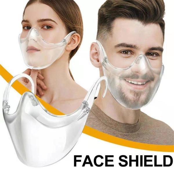 2021 New Design Adult Plastic Protective Transparent Safety  Face Shield For Sale