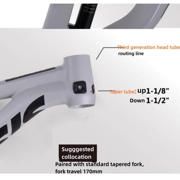 Kinesis TUM616 27.5+ 29er Алюминиевая полная подвеска Enduro Off-Road Soft Tail Рама горного велосипеда