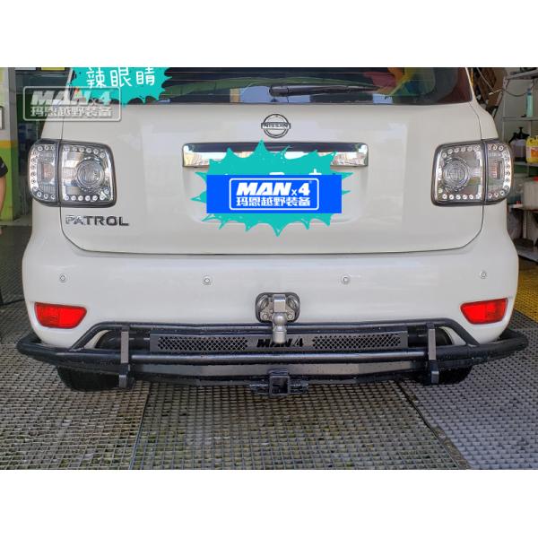 Heavy Duty Rear Winch Bumper Bull Bar Patrol Y62 2014-2017