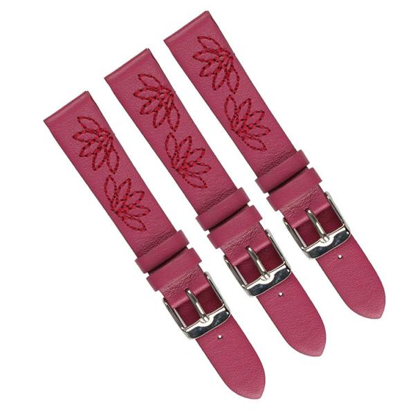 As mulheres retros cobrem a correia de relógio, faixa de relógio bordada 24mm