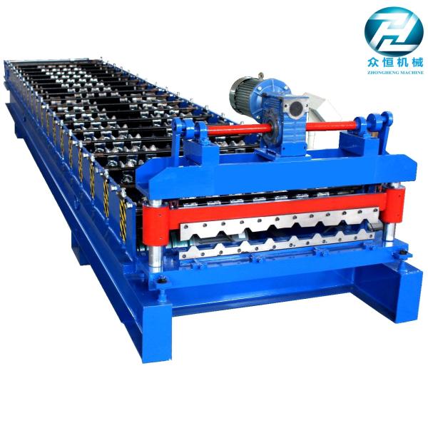 Gear Drive Roofing Sheet Roll Forming Machine High Forming Machine 30-35 m / min