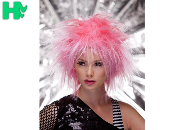 Crazy Style Synthetic Cosplay Wigs Black And White Color For Halloween Wigs