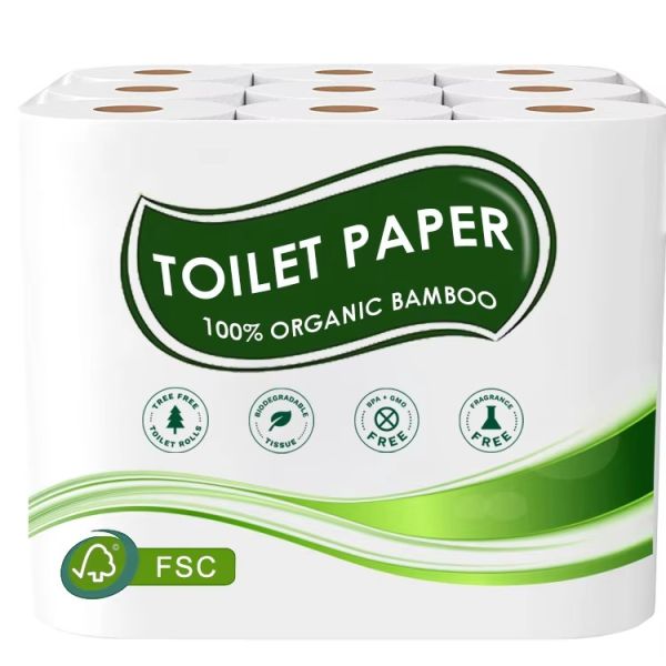 Top Selling Personalized Ultra Soft Strong Toilet Tissue Rolls Virgin Pulp Material