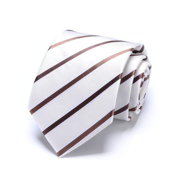 Woven  Business  Neckties 100% Silk Stripped Ties Jacquard Neckwear Men Style