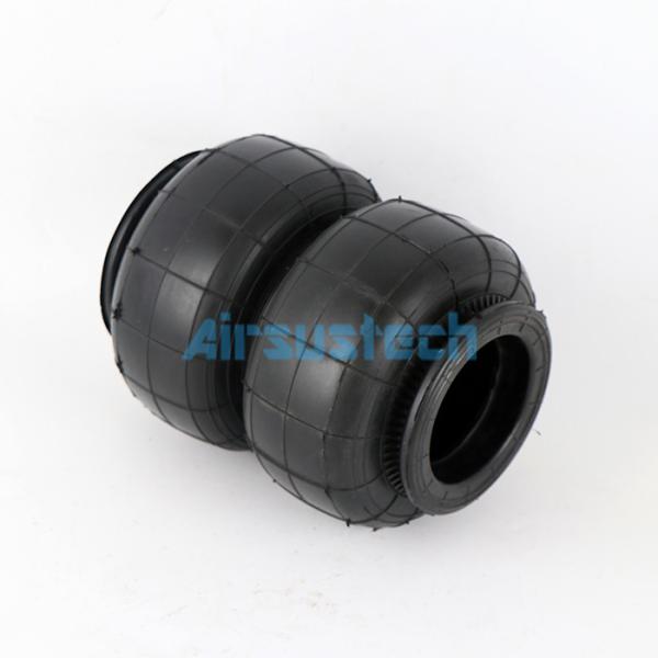 Alturas estáticas 142MM Primavera de aire de caucho 130142H-2 Suspensión de aire doble enroscada