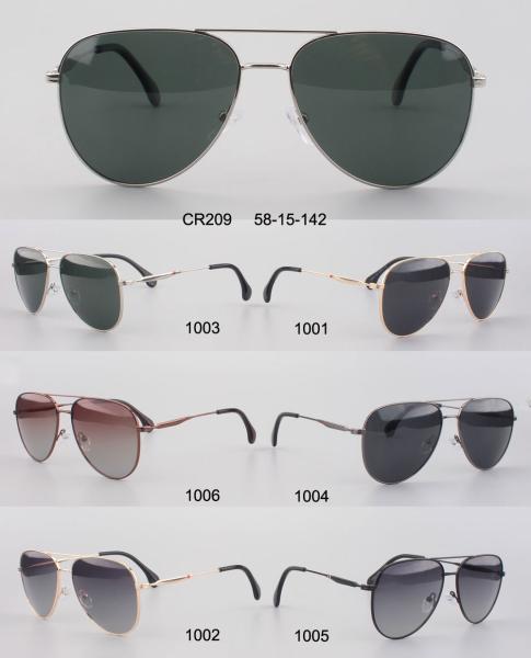 Cr209 6 Colors Round Front Woman Metal Frame Sunglasses