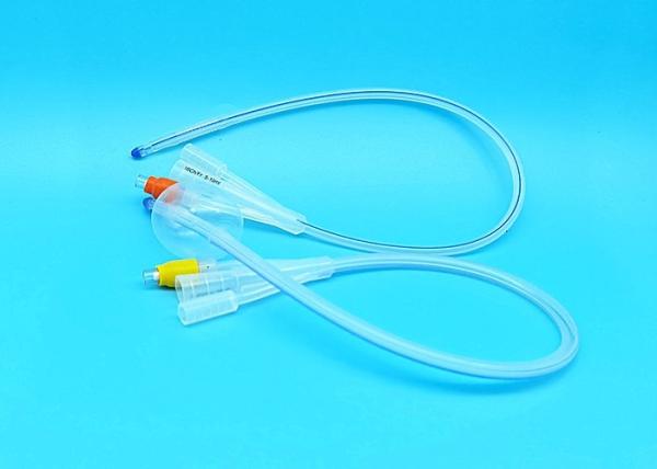 20 Fr / 22 Fr / 24 Fr Silicone 3 Way Foley Catheter 3 - 30ml Balloon Capacity