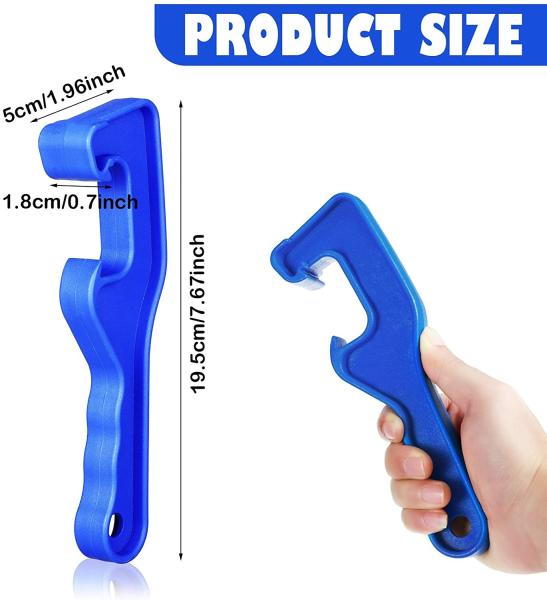 Chave de nylon plástica da tampa da cubeta, 19.5cm chave da cubeta de 5 galões