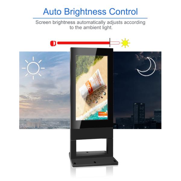 Light High Brightness LCD Signage Outdoor Anti rain