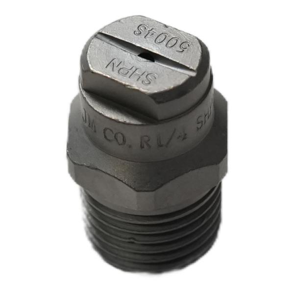 Buse haute pression pour balayeuse Zoomlion - Acier inoxydable 316, jet en éventail à 50° pour véhicules de nettoyage