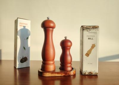 Rubber Classic Wood Salt And Pepper Grinder Set Perfect Addition To Your Cooking Arsenal