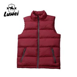 Luxo de qualidade pesado sem manga Utilidade de pesca de algodão personalizado casaco coberto meia manga fechadura colete masculino colete masculino