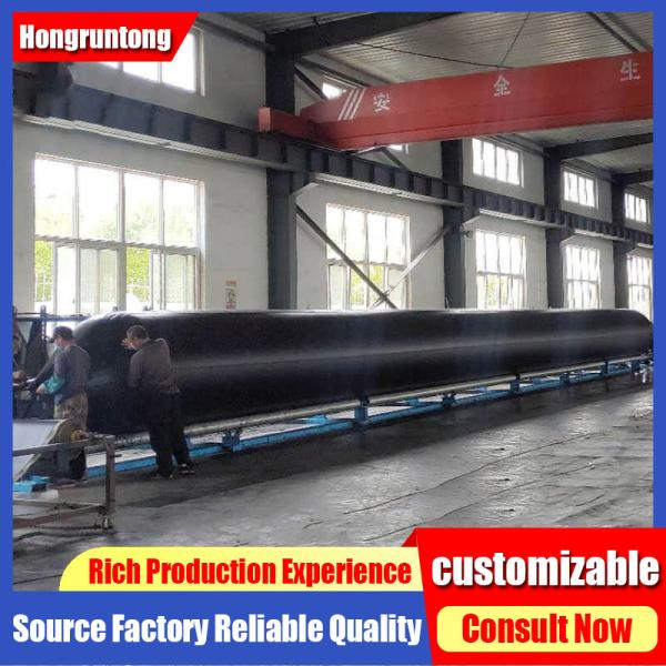 1.8m×15m Inflatable Ship Airbags Steel Cord Reinforcement Automatic Pressure Balancing