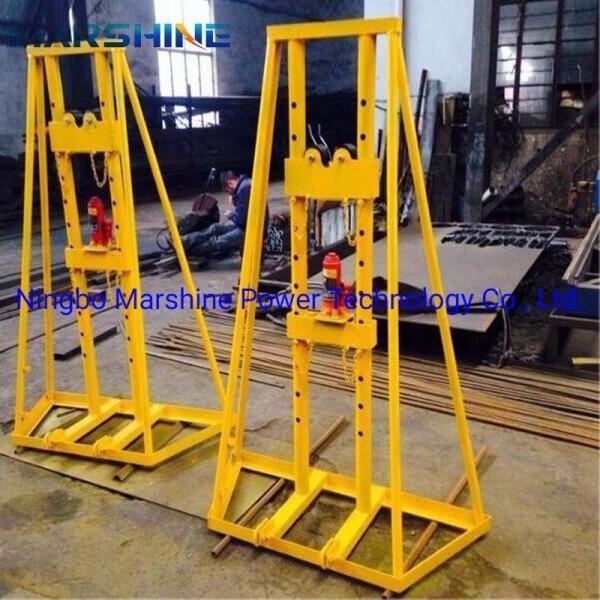 Heavy Load Hydraulic Cable Drum Jack 5 Ton Lifting Tools Adjustable