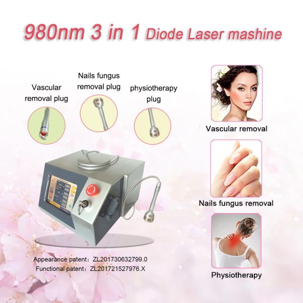 980nm diode laser for physical therapy, nail fungus removal and vascular removal