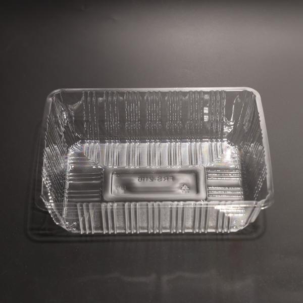 Container de bandeja de alimentos em PET ecológico e empilhável para embalagens de alimentos
