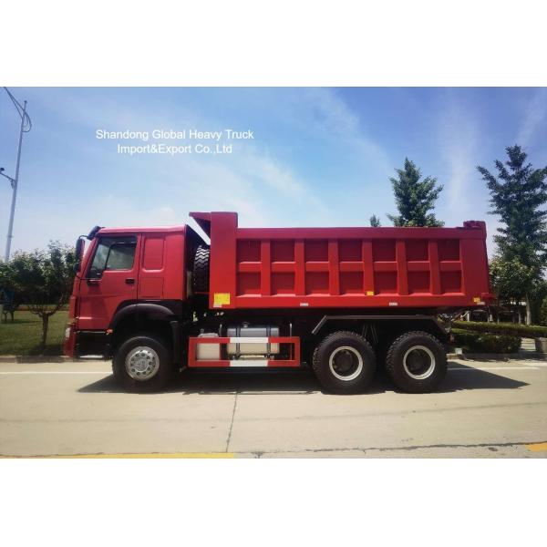 Heavy Duty HOWO Dump Truck with Reinforced Steel Chassis U-shaped Cargo Body and HYVA Front-Lifting Hydraulic System