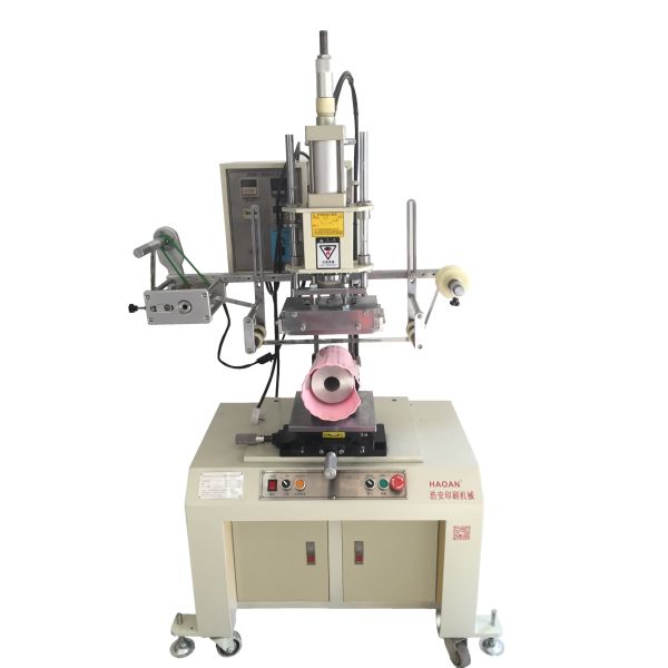 Semi Automatic Pneumatic Hot Foil Stamping Machine For Round Arc Cone Face