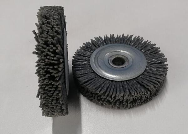 Circular Abrasive Nylon Wheel Brush / Abrasive Filament Brushes 1.4 Mm Wire Dia