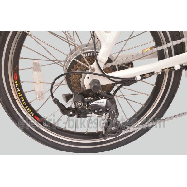 Full Size Electric Folding Bike For Adults , Lightweight Folding Ebikes 21.5kgs