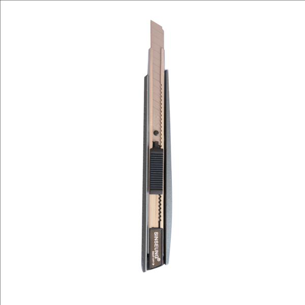 9mm Metal Blade Drywall Utility Knife Snap Off Box Cutter Black Aluminum Shell