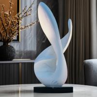 Handcrafted Modern Decor Elegant Fiberglass Sleek Sculpture