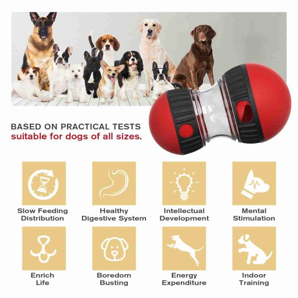 Furtos de guloseimas ajustáveis, alimentação mais lenta, estimulação mental SmartFeeder brinquedo de cão