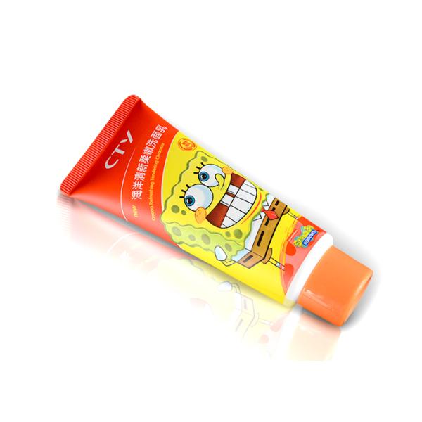 Matt Squeeze Plastic Hand Lotion Tubes , Orange Lotion Tube Containers 2.82 OZ /80ml